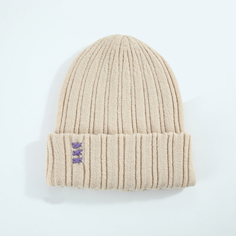 Wholesale Simple Men's and Women's Autumn and Winter Versatile Fashion Solid Color Knitted Hat