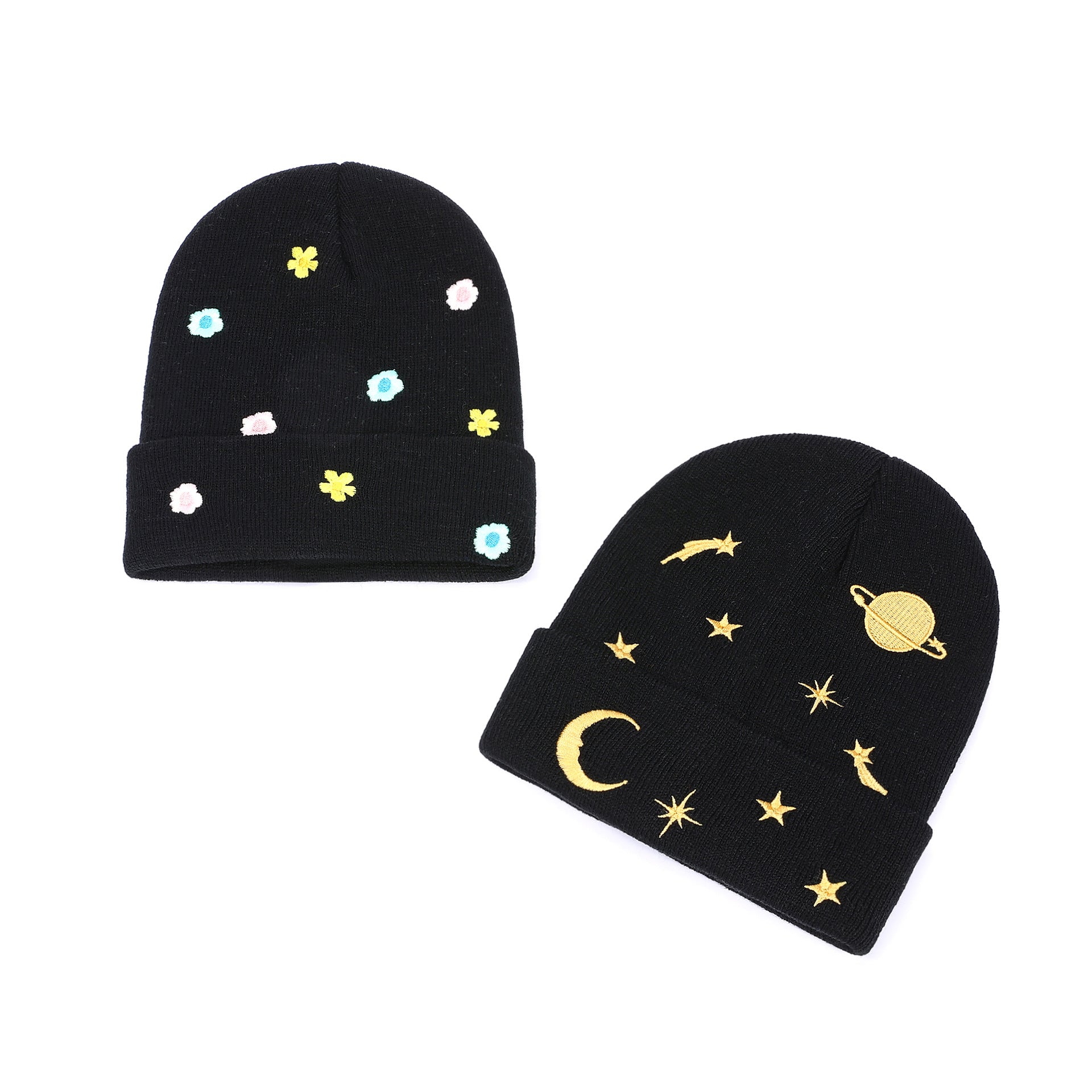 Wholesale Warm Beanie Printed Embroidered Knitted Hat