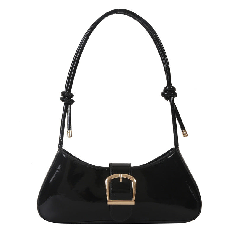 Wholesale Fashionable casual simple solid color texture underarm shoulder bag