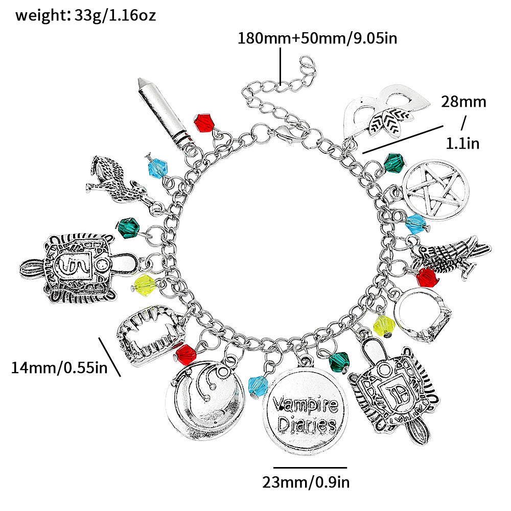 Wholesale 5PCS Halloween Horror Hip-hop Alloy Bracelet