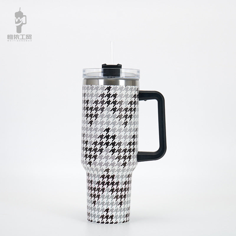 Wholesale Tumbler 40oz Stainless Steel Insulation and Cold Storage Car Handle Ice Tycoon Car Cup