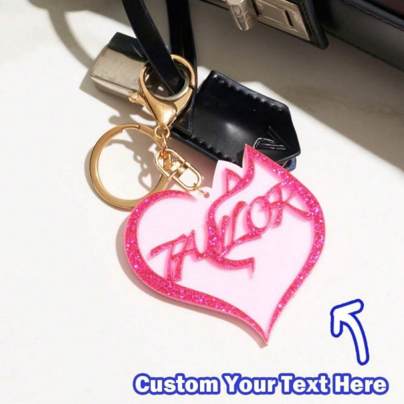 Wholesale Valentine' s Day Colored Heart shaped Keychains