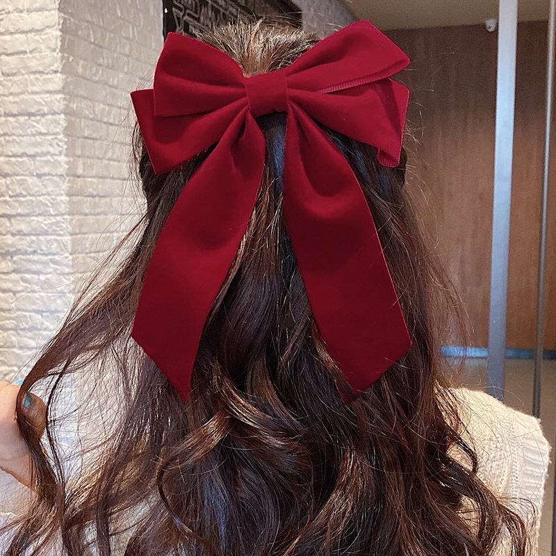 Wholesale Velvet Big Bow Hair Clip