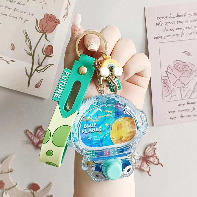 Wholesale Underwater Shooting Game Consoles, Oil Filled Cartoon Aliens, Acrylic Keychain