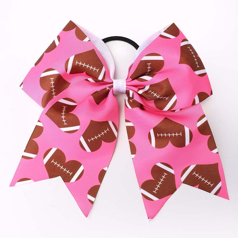 Wholesale World Cup fans children' s dovetail bow hair band Football Pattern