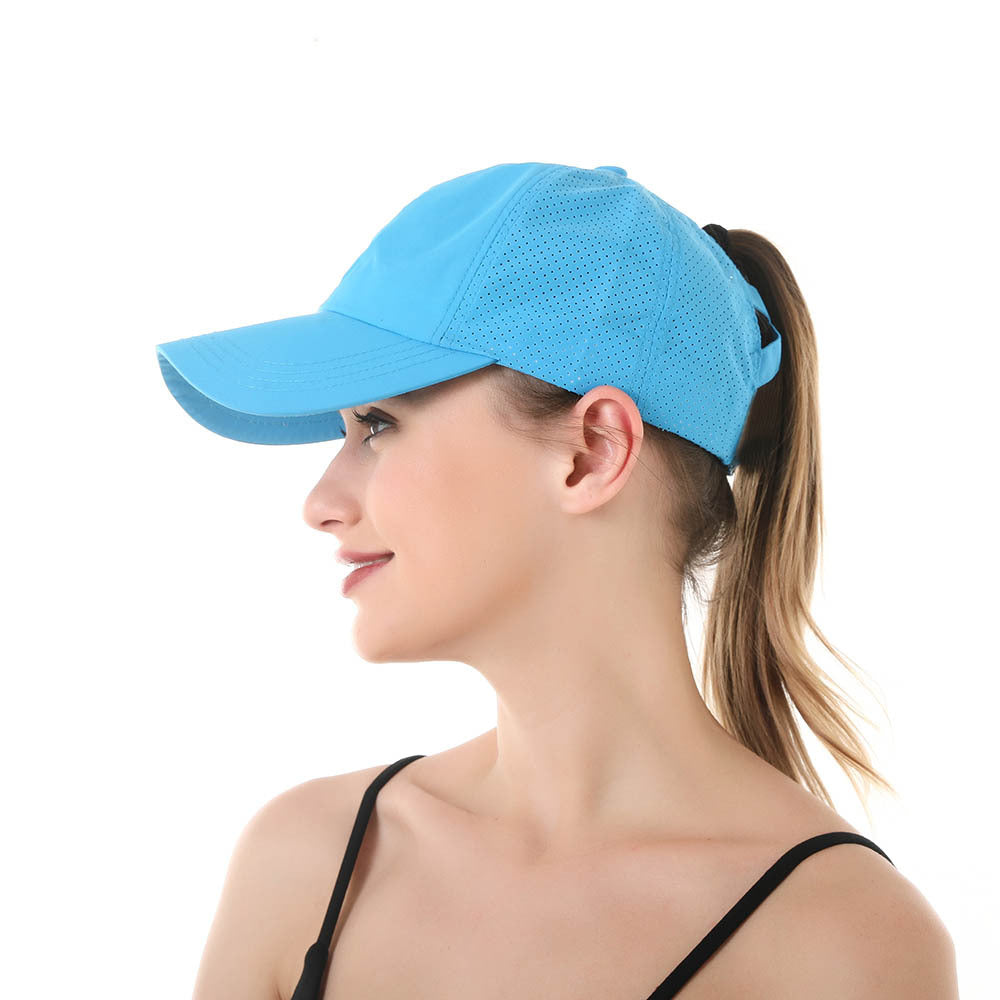 Wholesale baseball cap women's sports ponytail baseball cap breathable mesh cap