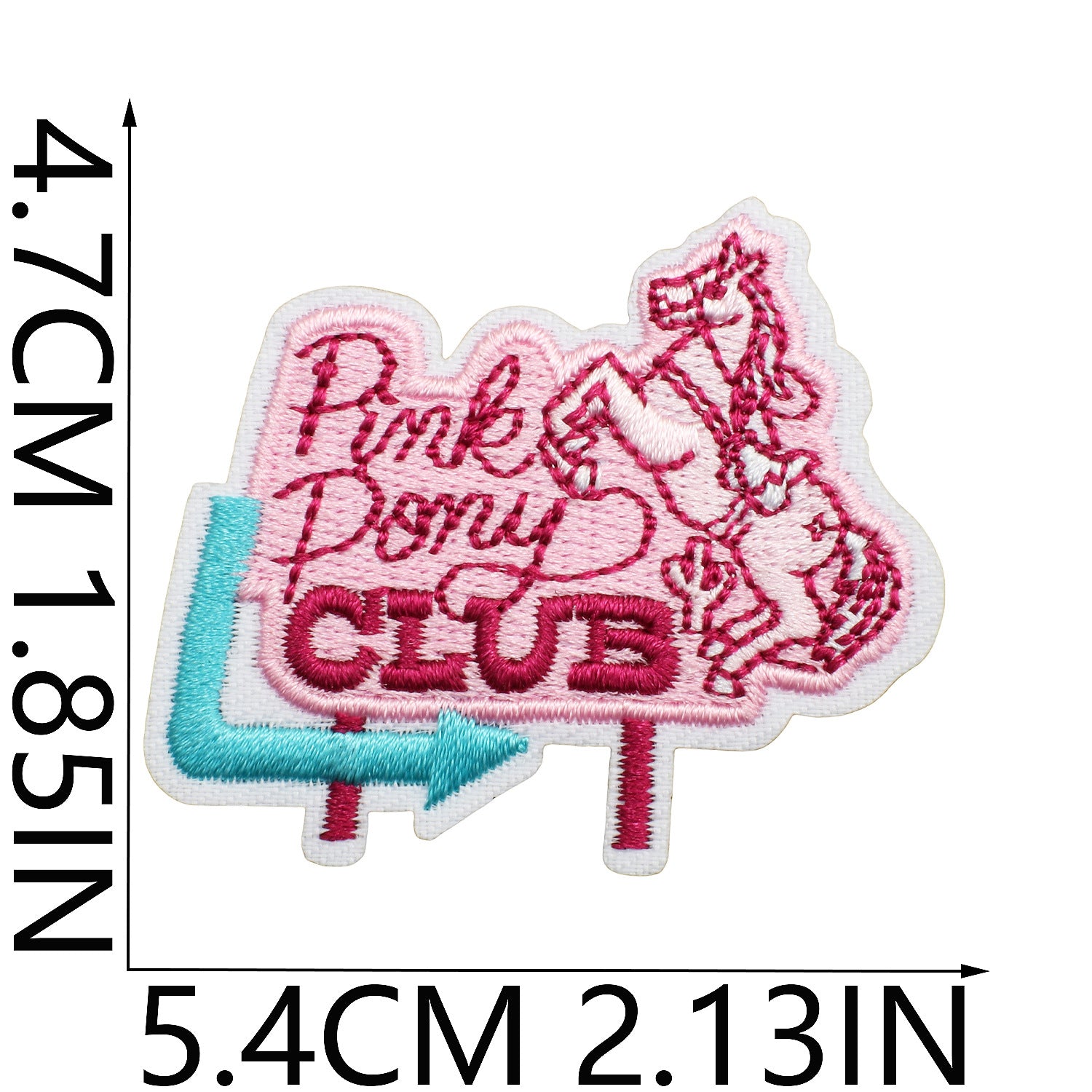 Wholesale Western Denim Embroidery Cloth Sticker FS