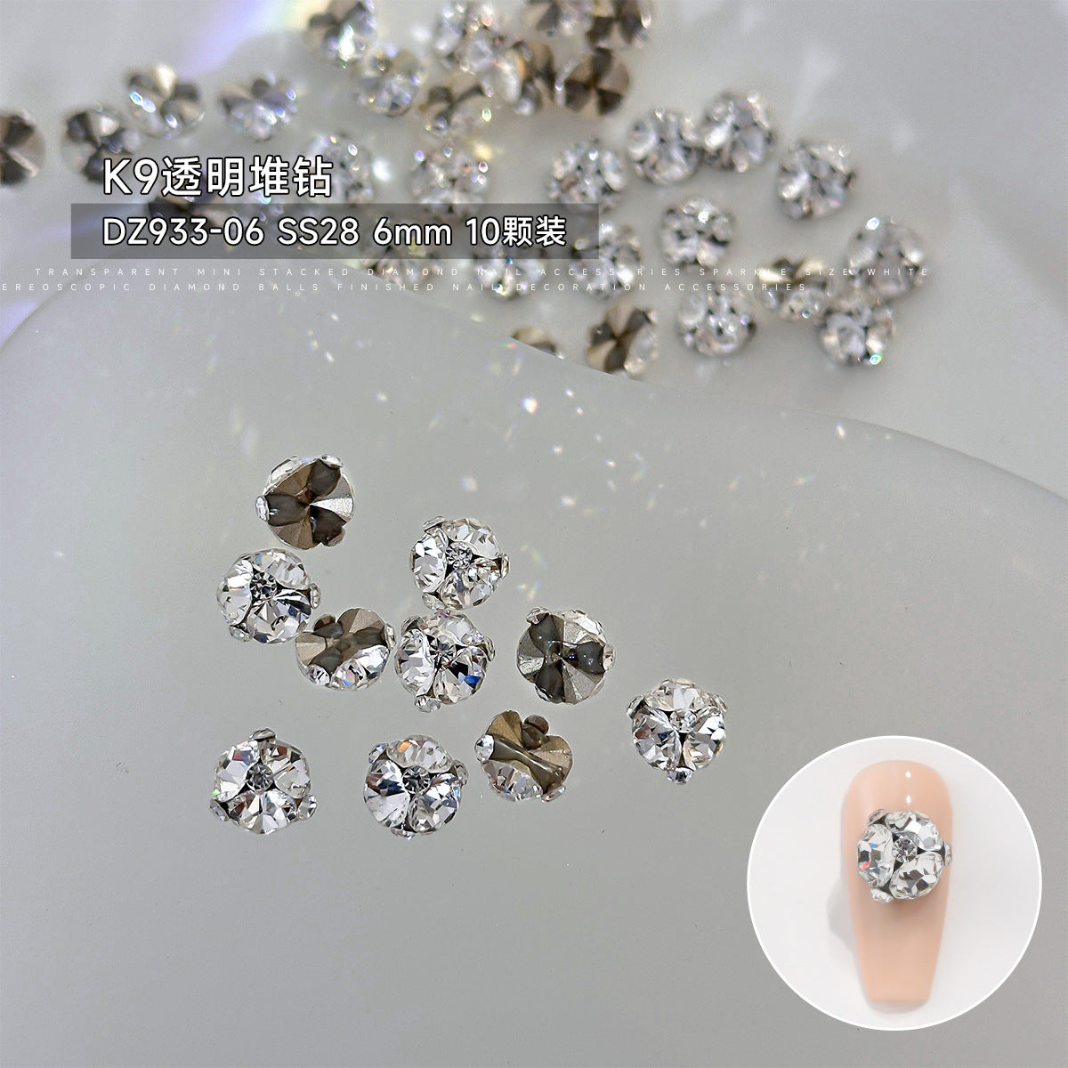 Wholesale  K9 mini pile drill flash art nail