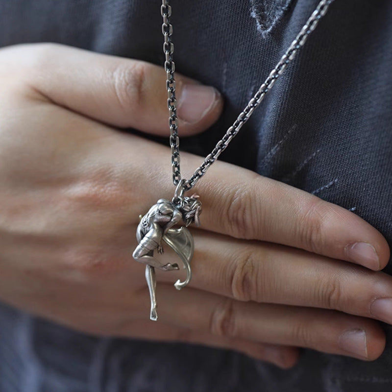 Wholesale Vintage Devil Angel Sweater Chain