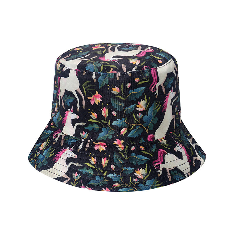 Wholesale Polyester Cute Animal Horse Unicorn Bucket Hat