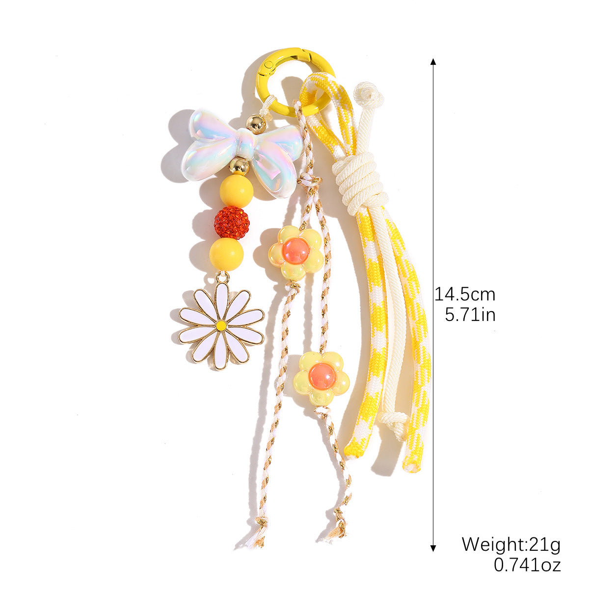 Wholesale Colorful Dopamine Hand-Woven Lanyard Keychain Braided Rope