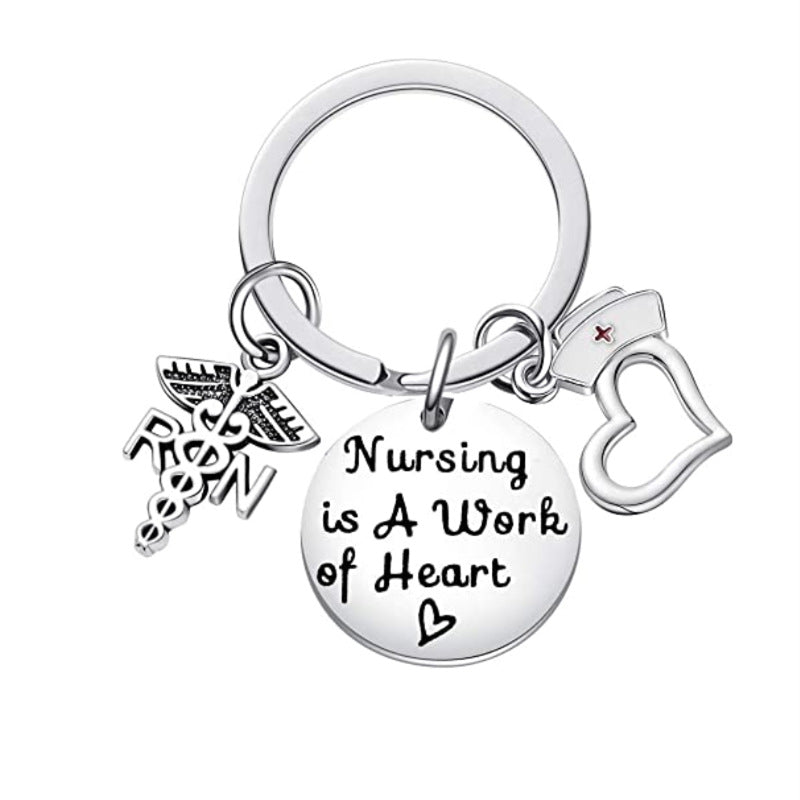 Wholesale Nurses Day Creative Jewelry Stainless Steel Keychain
