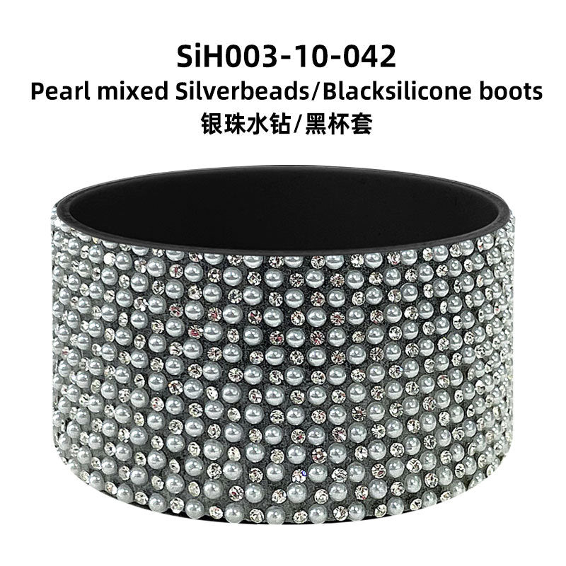 Wholesale New Diamond Silicone Ice Fighter Cup Sports Water Bottle Space Cup Cup Bottom Cover