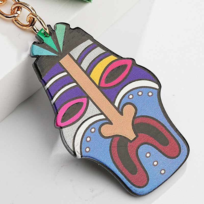 Wholesale Bohemian Funny Acrylic Keychain