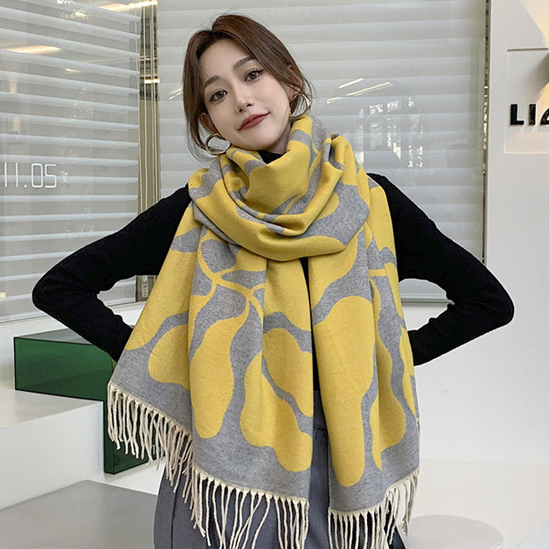 Wholesale Winter Imitation Cashmere Thickened Warm Scarf
