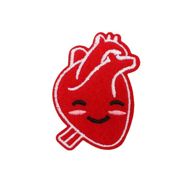 Wholesale Polyester Thread Cartoon Nurse Embroidered Iron On Patch With Syringe Pill Design For Clothing Bag DIY