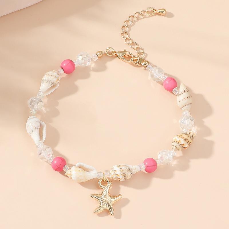 Wholesale Conch pearl turquoise bracelet starfish shell bracelet