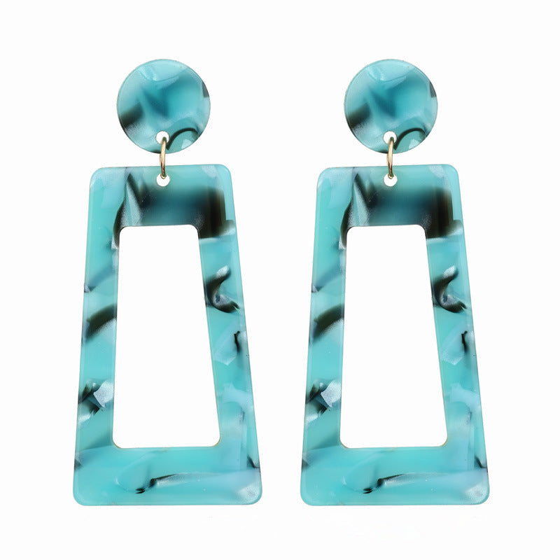 Wholesale Acrylic paint earrings high-end niche jewelry fashion