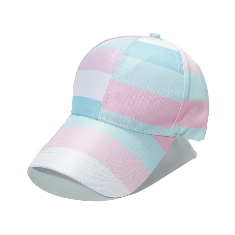 Wholesale Rainbow Stripe LGBT Polyester Baseball Cap