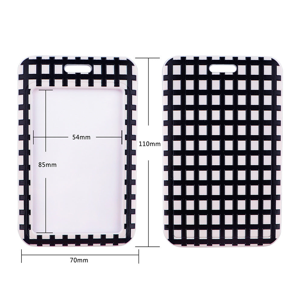 Wholesale Gay Plaid Polyester Badge Lanyard