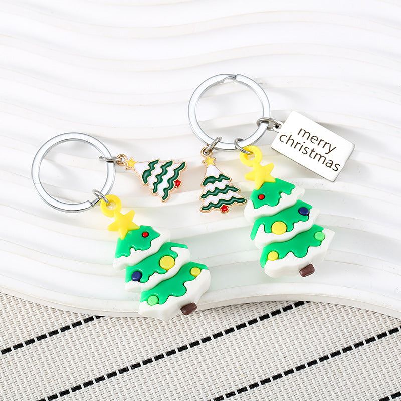Wholesale Christmas Tree PVC Keychain