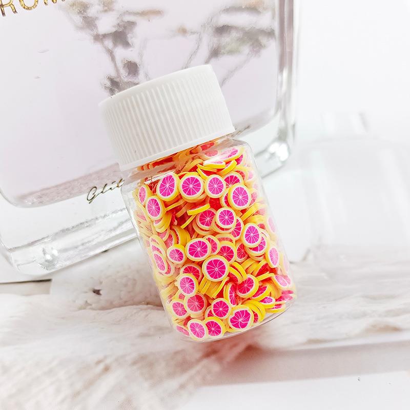 Wholesale Fruit clay slices 20ml small bottle 15g