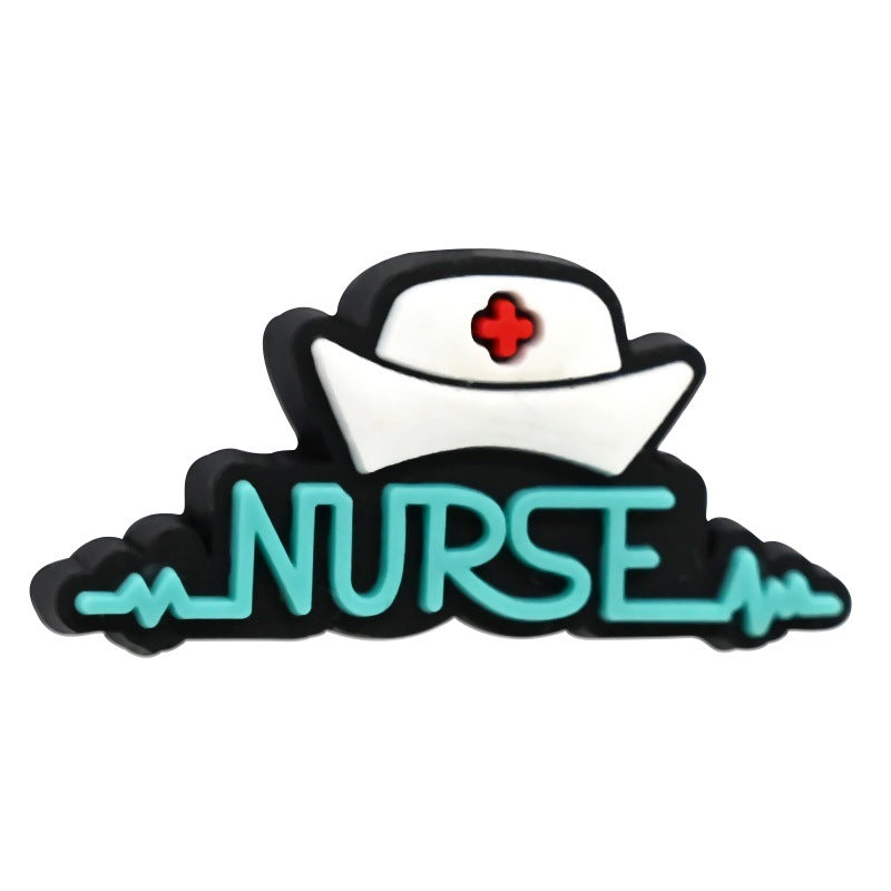 Wholesale  Random 100pcs/pack  Cartoon Medical Nurse Series Beads  Focal Beads