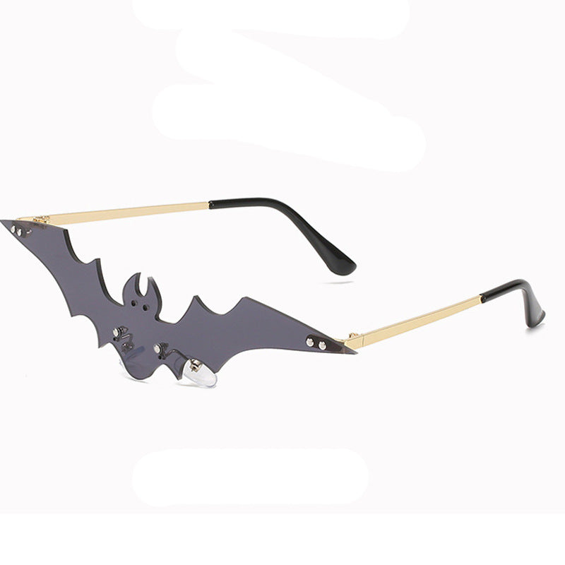 Wholesale Halloween Frameless Bat PC Sunglasses