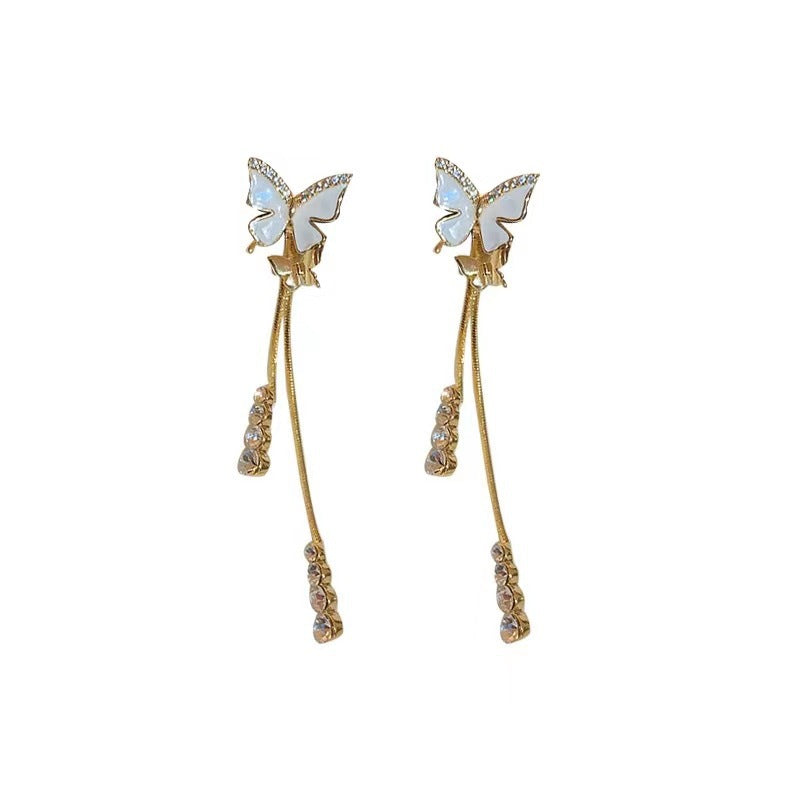 Wholesale Butterfly Tassel Earrings