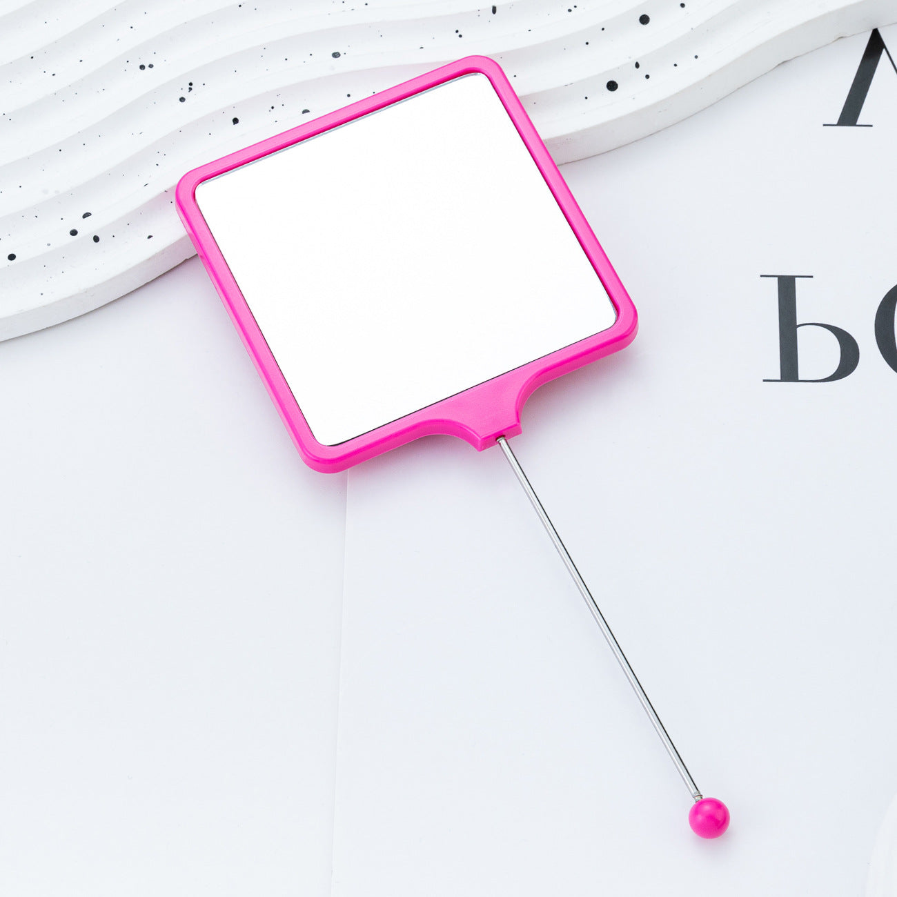 Wholesale Multicolor hand-held square DIY small mirror