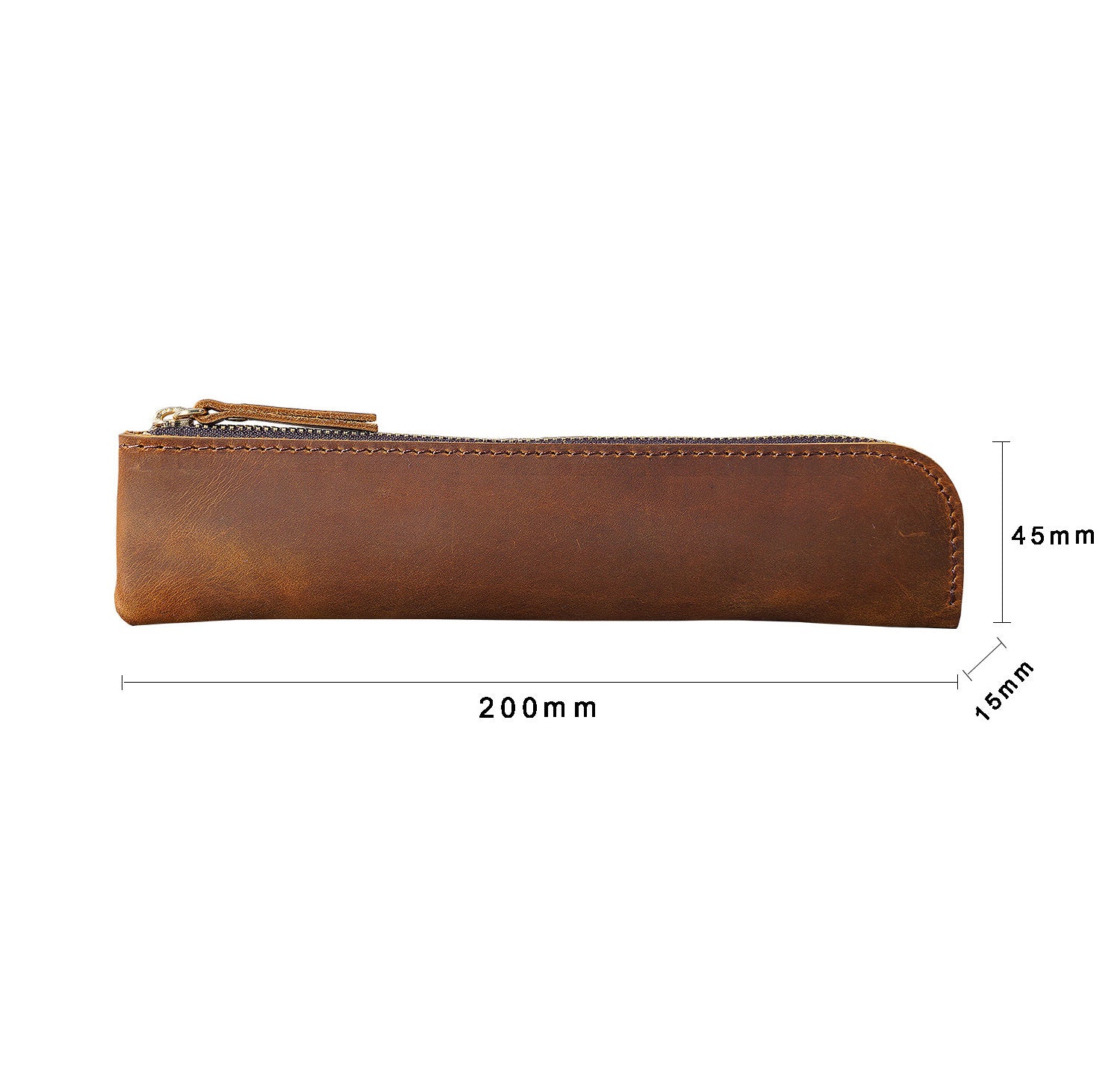 Wholesale Cowhide Simple Pencil Case