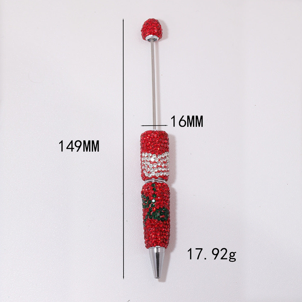Wholesale 5pcs Tulip Full Diamond Heavy Soft y Ballpoint Fancy Beadable Pens