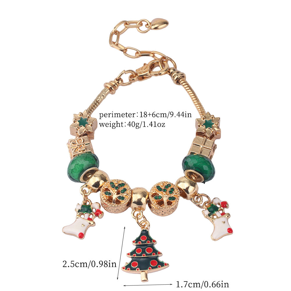 Wholesale Christmas Tree Snowflake Bracelet