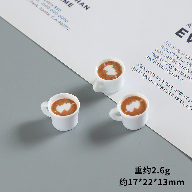 Wholesale Miniature Doll House Ornaments  Latte Art Coffee Cups  Doll Accessories