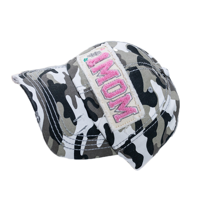 Wholesale Towel Embroidered Fabric Label Washed Baseball Cap