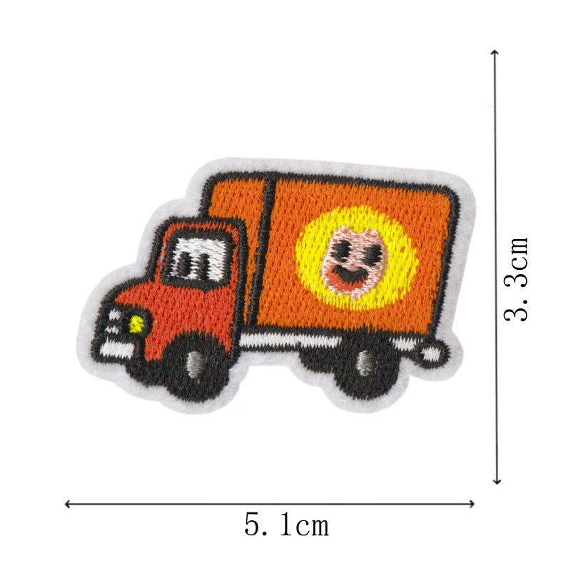 Wholesale 9 Piece Embroidered Car Traffic Light Patch Set Iron On Sew On Applique For Clothing Towels Bags DIY Craft Supply