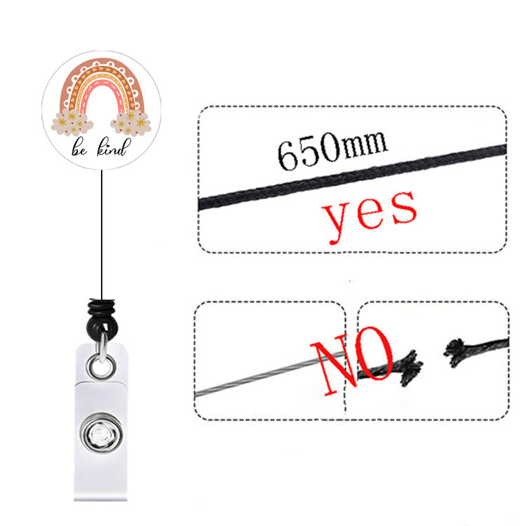 Wholesale ABS Rainbow Telescopic Keychain