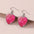 Wholesale Valentine's Day love Stainless steel Stainless steel glass heart-shaped ear hook Time Gem earrings