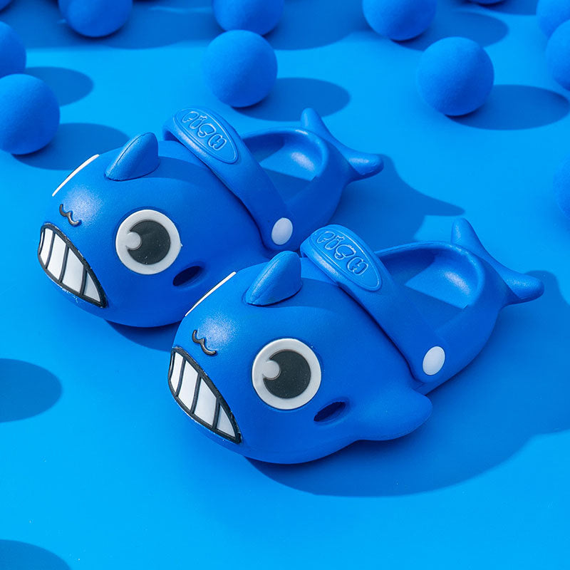 Niños de ballenas al por mayor Desgaste sin deslizamiento de ropa exterior de suela suave interior