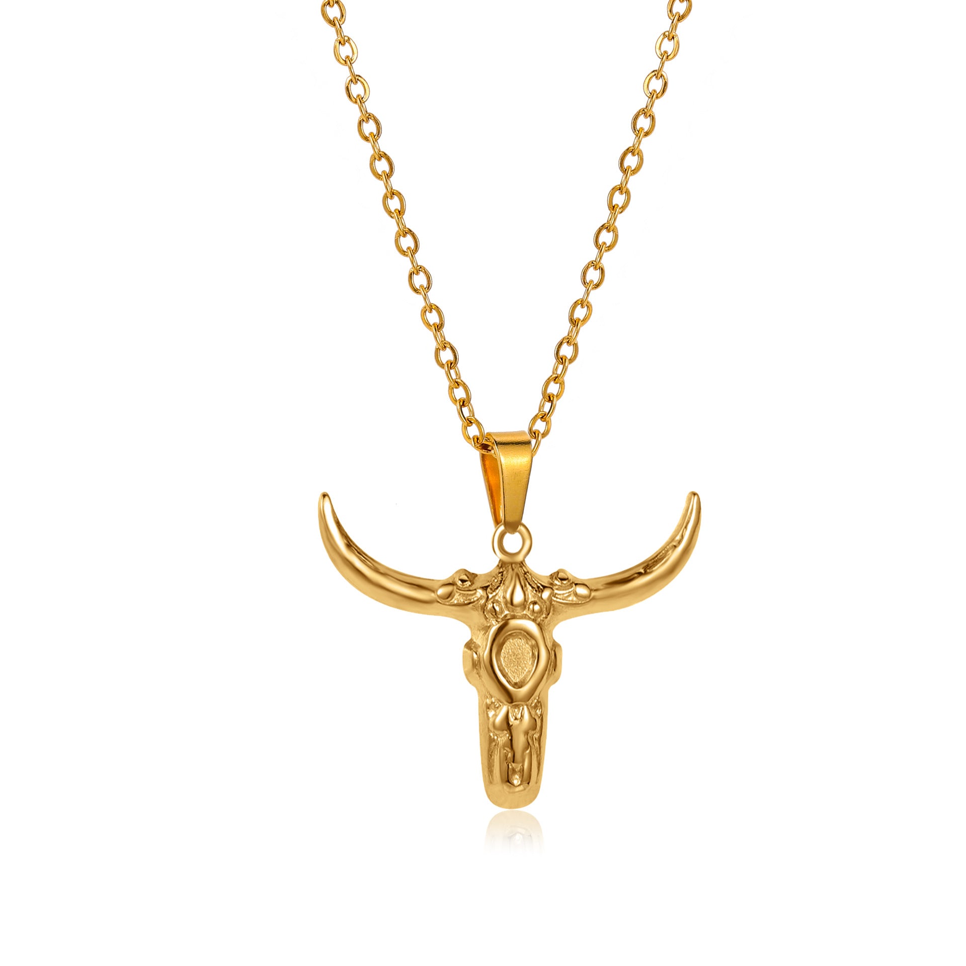 Wholesale Personalized ethnic style Indian bull head necklace