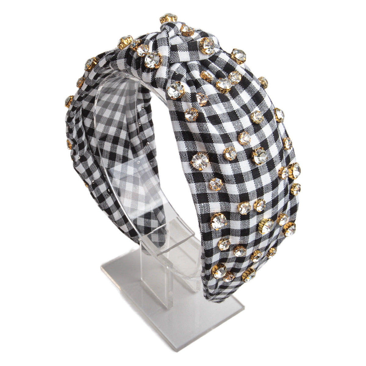 Wholesale new headband women's pearl knotted fabric headband fashion simple temperament headband hair accessories