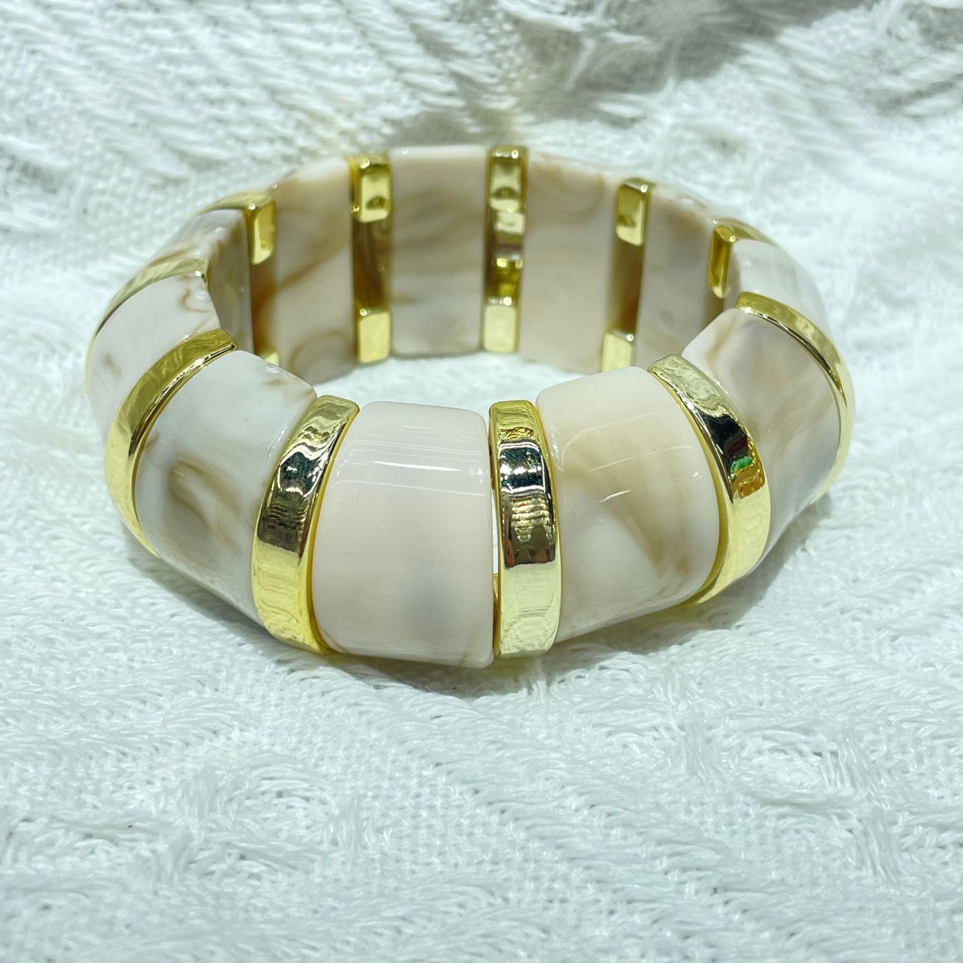 Wholesale New  Acrylic Stamping Rope Simple Maillard Bracelet