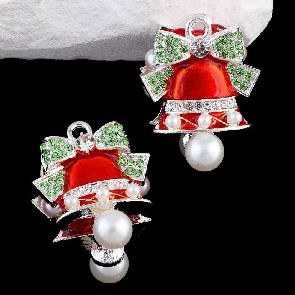 Wholesale Santa Christmas Tree Straight Hole Beads