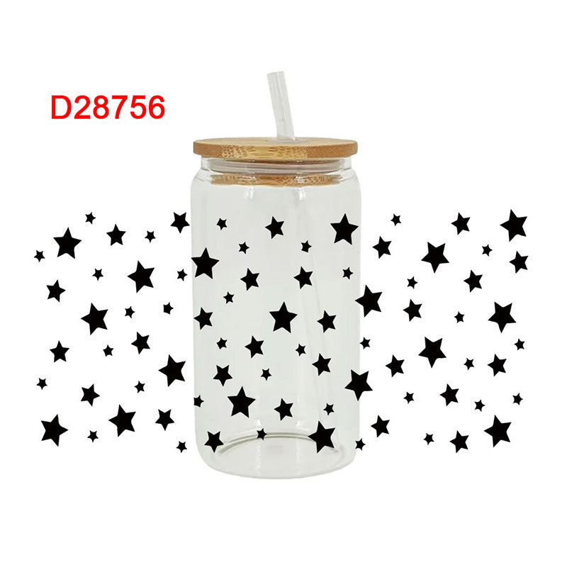 Wholesale Colorful Planet Astronaut Series 16oz Cup UV DTF Wraps