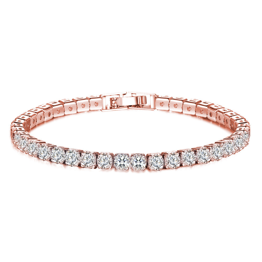 Wholesale One Row Two Rows Three Rows Full Diamond Zircon Couple Bracelet