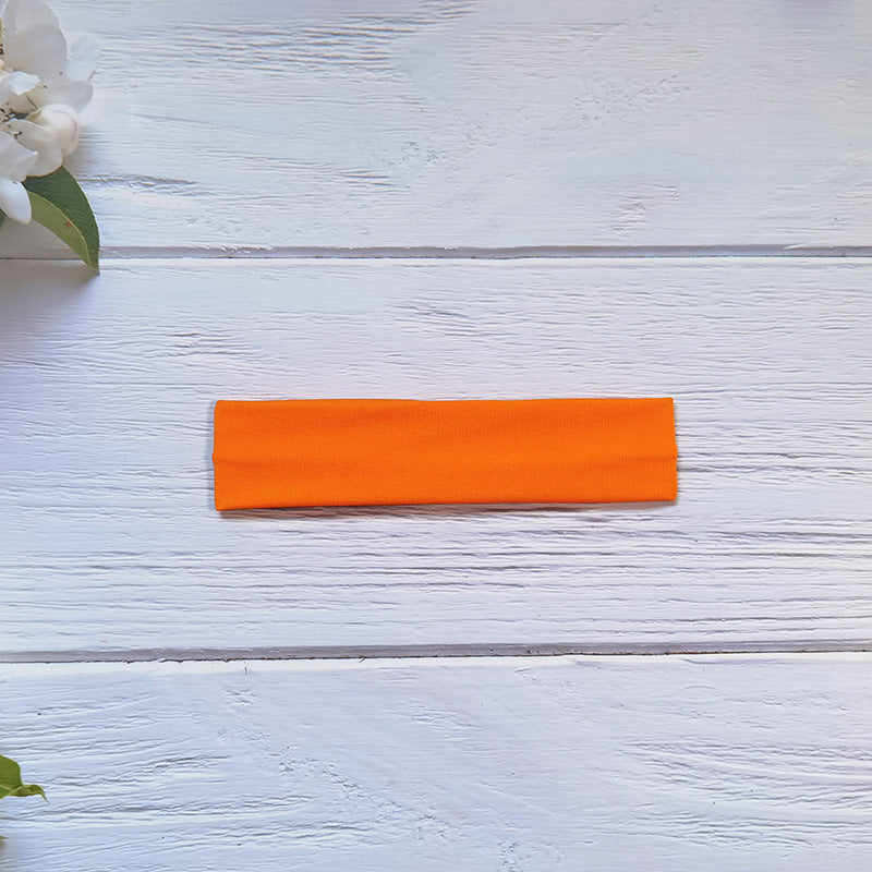 Wholesale popular solid color high elastic headband yoga sports hair band hair accessories sweat-absorbent headscarf headdress wide edge headband