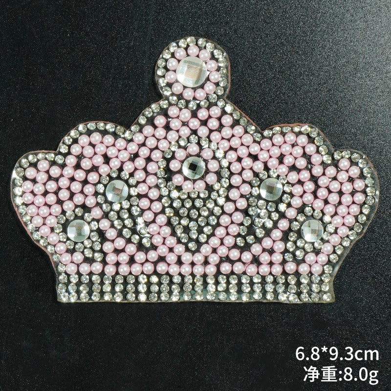 Wholesale 10pcs Multi specification rhinestone crown DIY Patches
