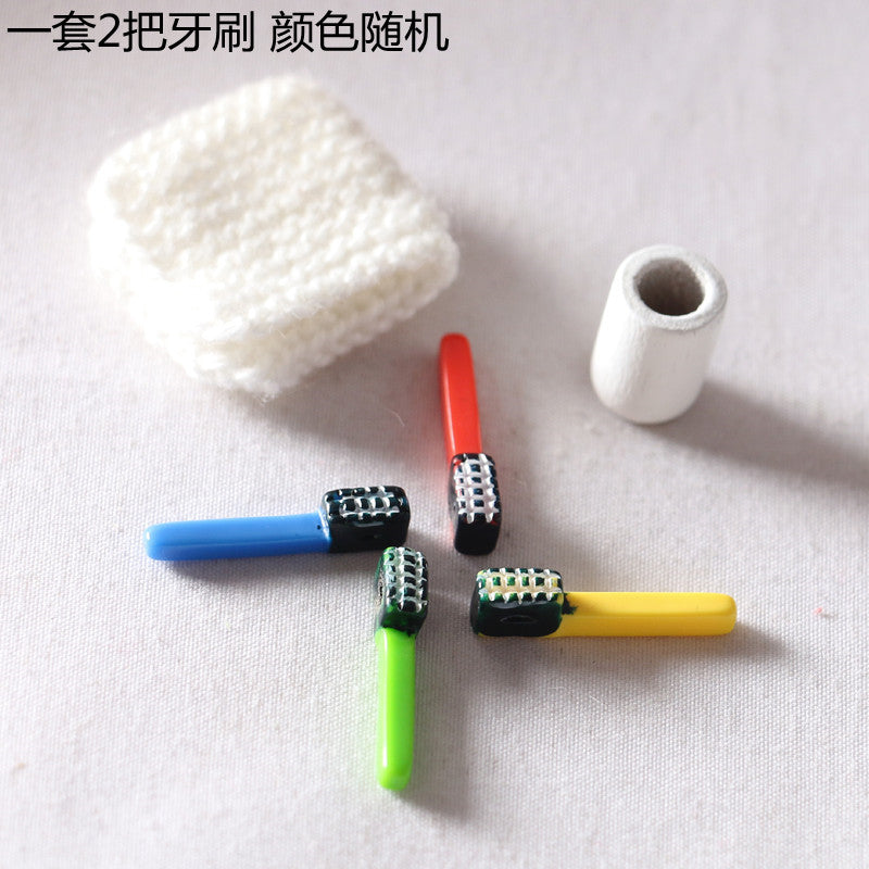 Wholesale  toothbrush toothpaste towel six piece set wash Doll Accessories