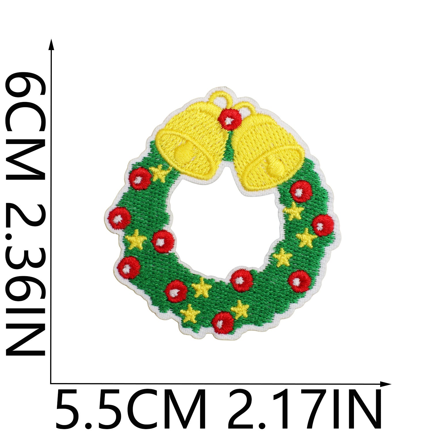 Wholesale Christmas Embroidered Patch Set Polyester Iron On Appliques Santa Snowman Polar Bear For Stylish Clothing DIY