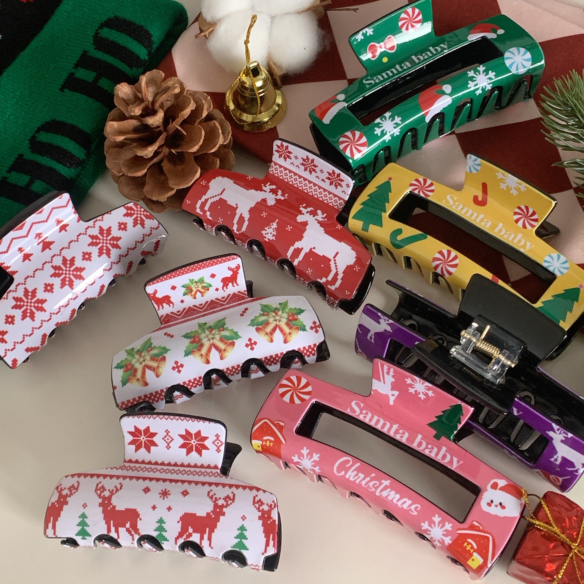 Wholesale Acrylic Christmas Clamp